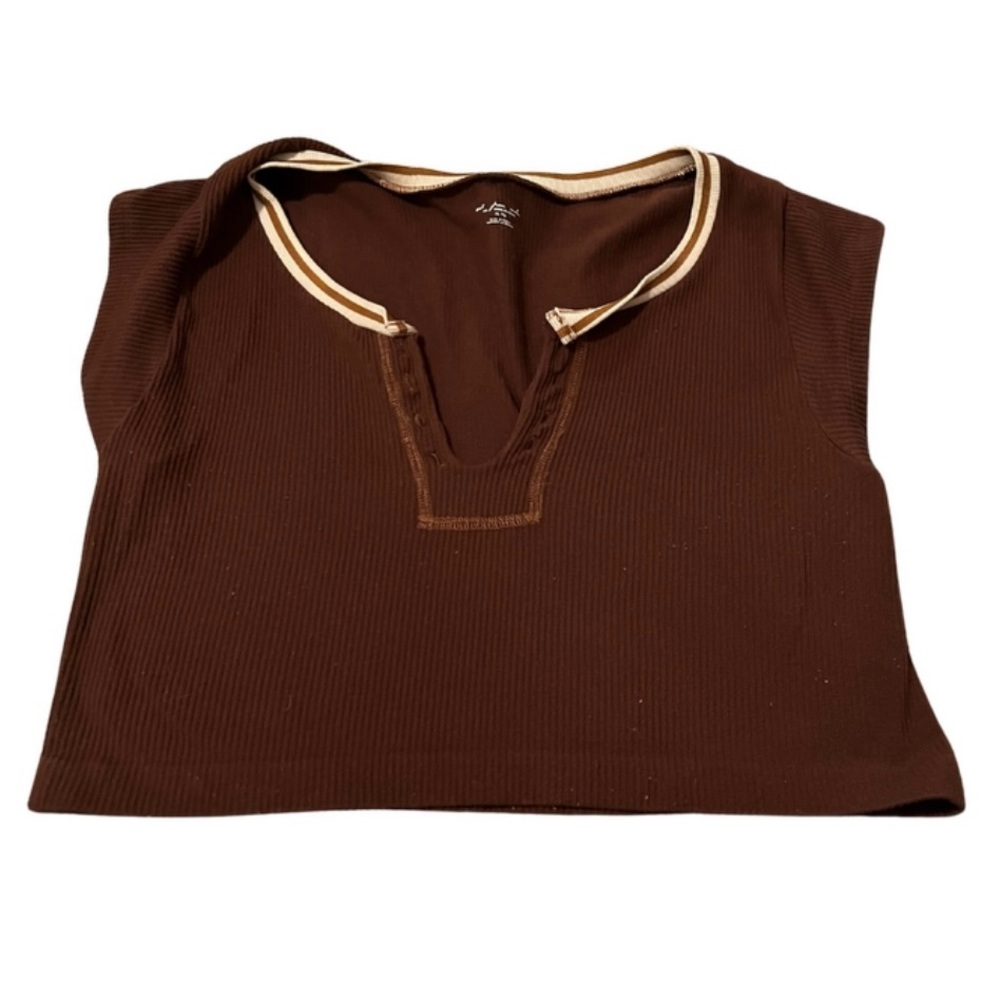 URBAN OUTFITTERS Out From Under Go For Gold Seamless Top in Brown Size XL